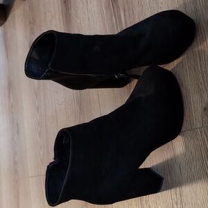 Black platform boots